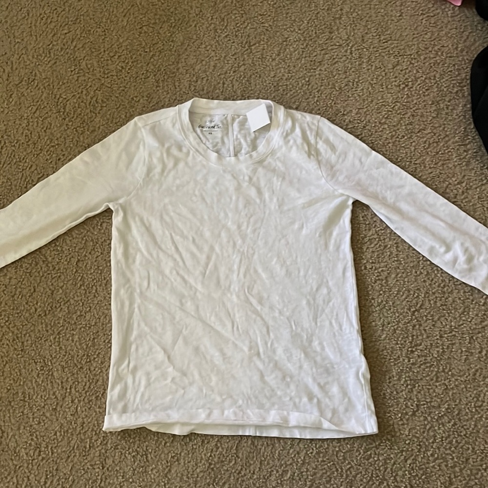Women’s white J.Crew long sleeve
